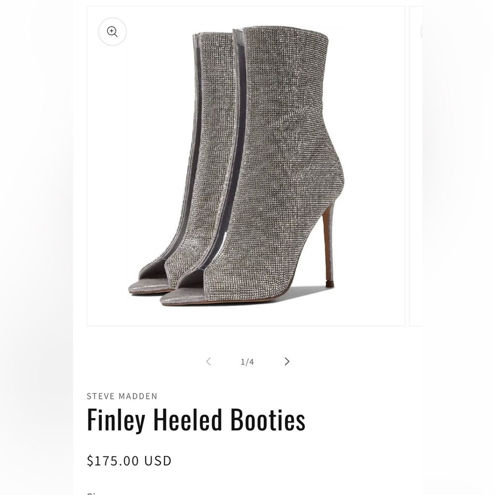 Steve Madden Findley Rhinestone Sandal Booties
